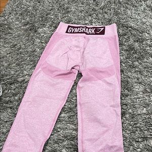 pink long gym shark leggings